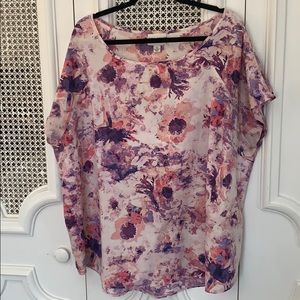 Pink Floral Blouse